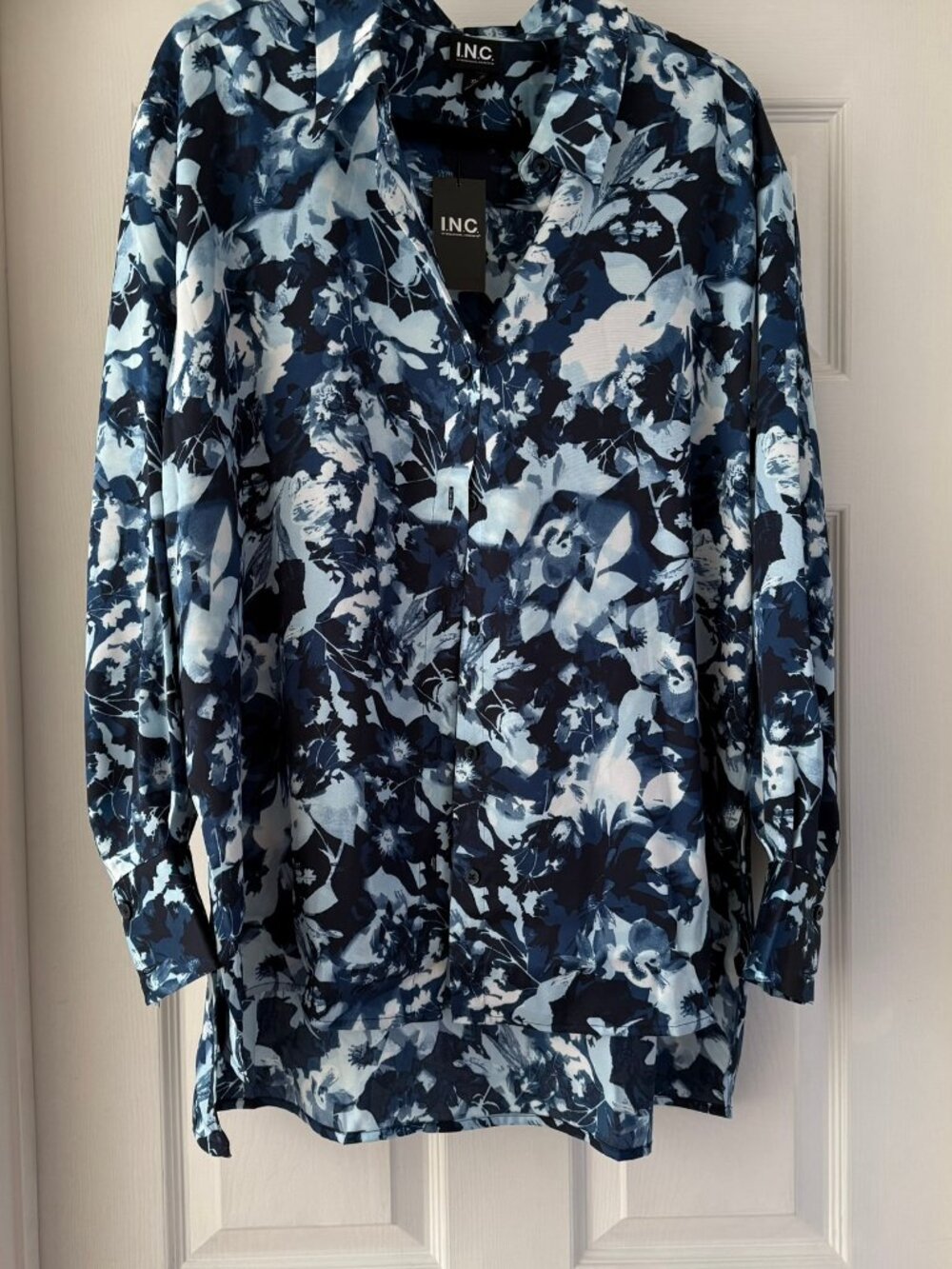 New Blue Garden Blouse/Tunic Inc. XL
